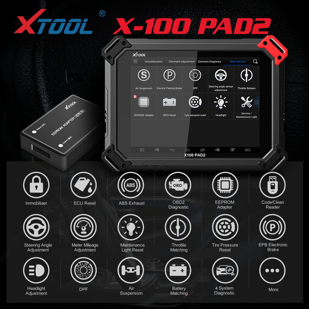 XTOOL X-100 PAD 2 Special Functions Expert Update Version of X100 PAD