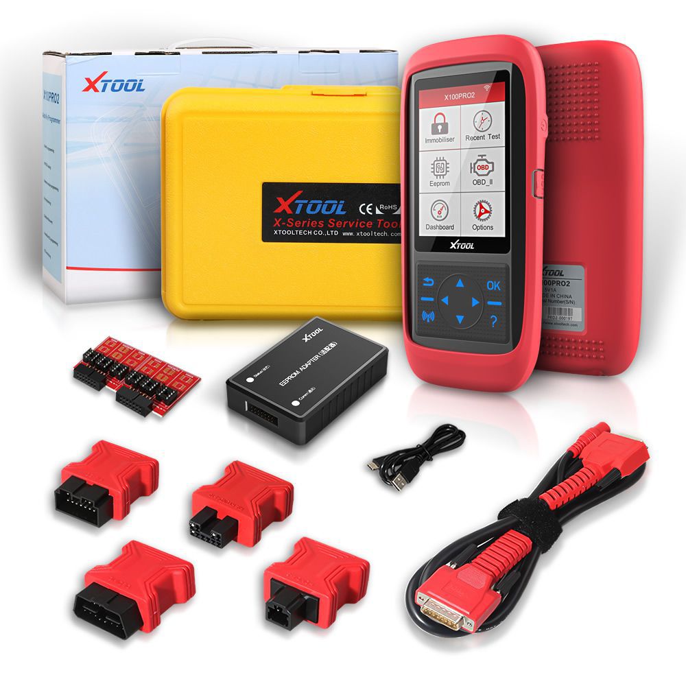 XTOOL X100 Pro2 Auto Key Programmer Mileage Adjustment including EEPROM Adapter Free Update