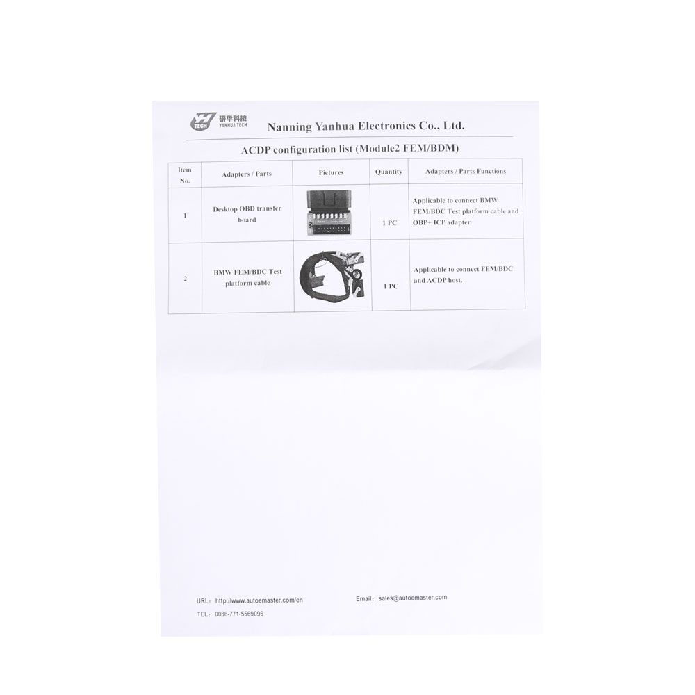 Yanhua Mini ACDP BMW FEM/BDC Module Supports IMMO Key Programming, Odometer Reset, Module Recovery, Data Backup