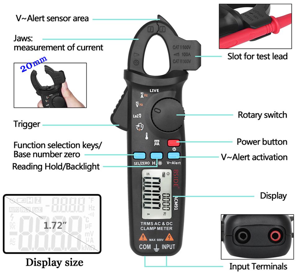 ACM91 Digital Clamp Meter