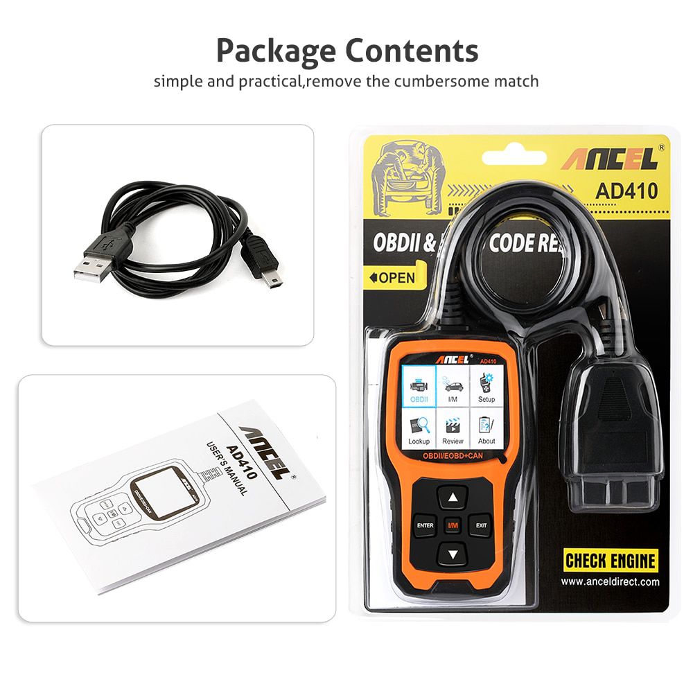 ANCEL AD410 OBD2 Scanner