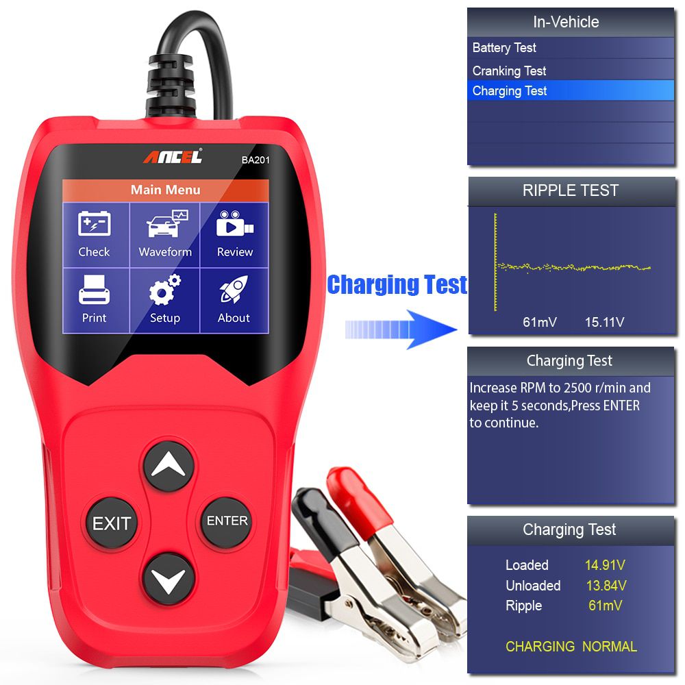 ANCEL BA201 Car Battery Tester