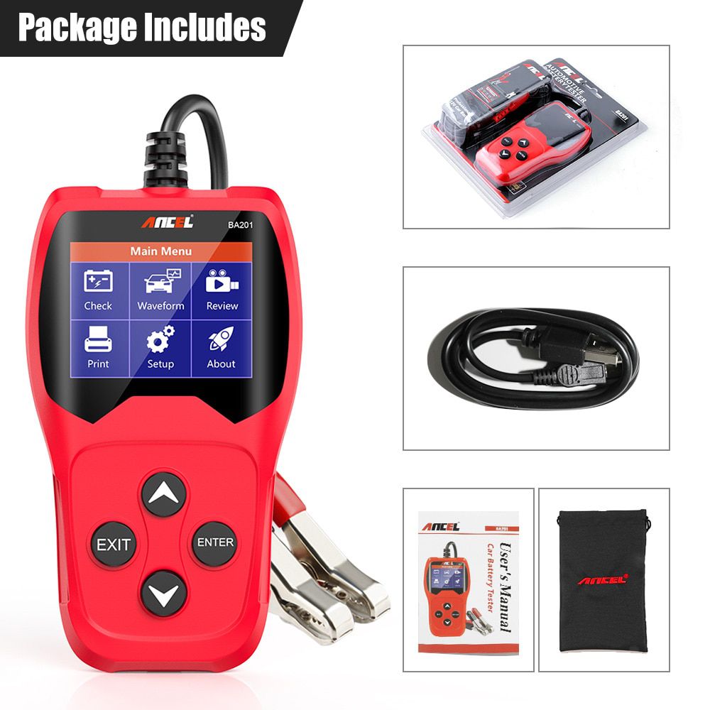 ANCEL BA201 Car Battery Tester