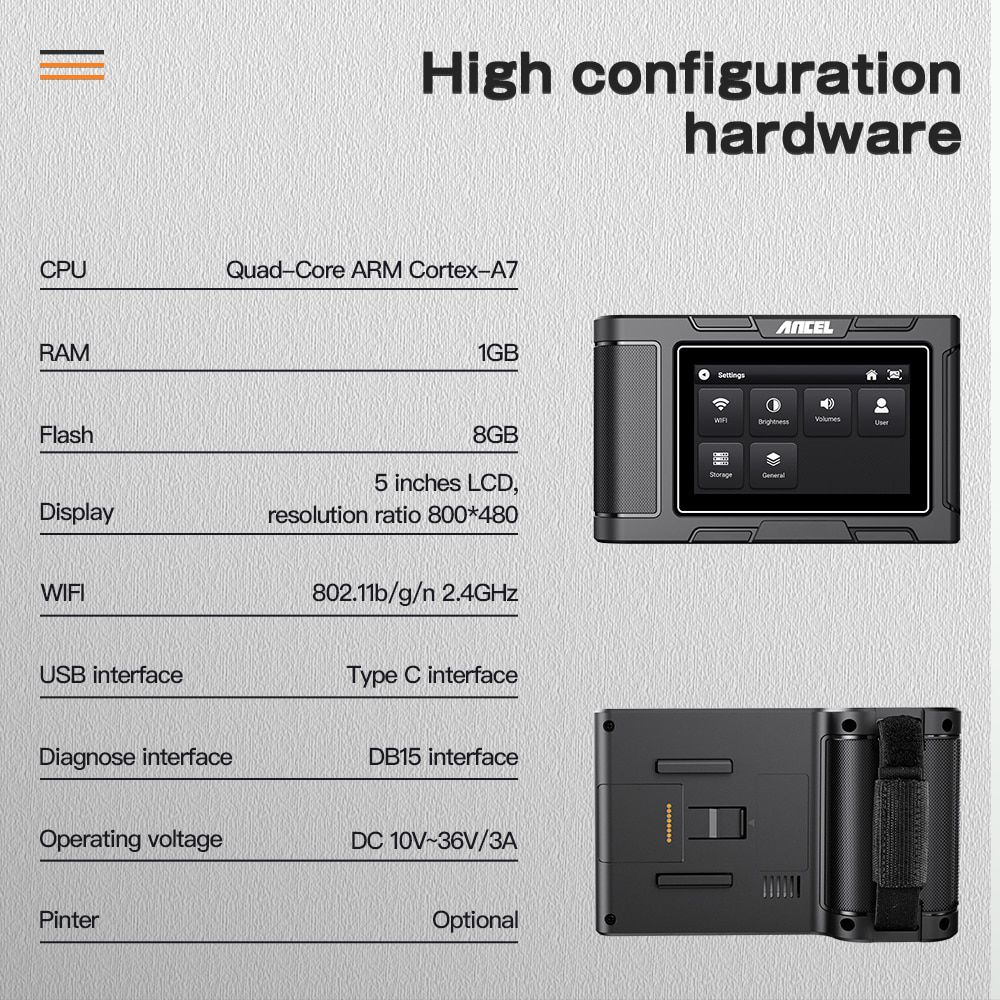 ANCEL HD3100/HD3200 Heavy Duty Diesel Truck Diagnostic S