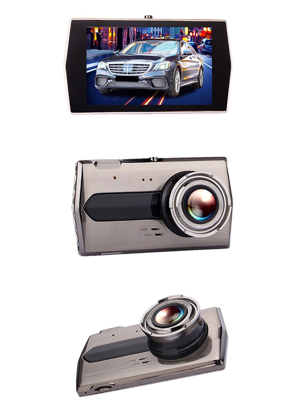 Car DVR 4.0 Full HD 1080P Dual Lens Rear View Dash Cam V