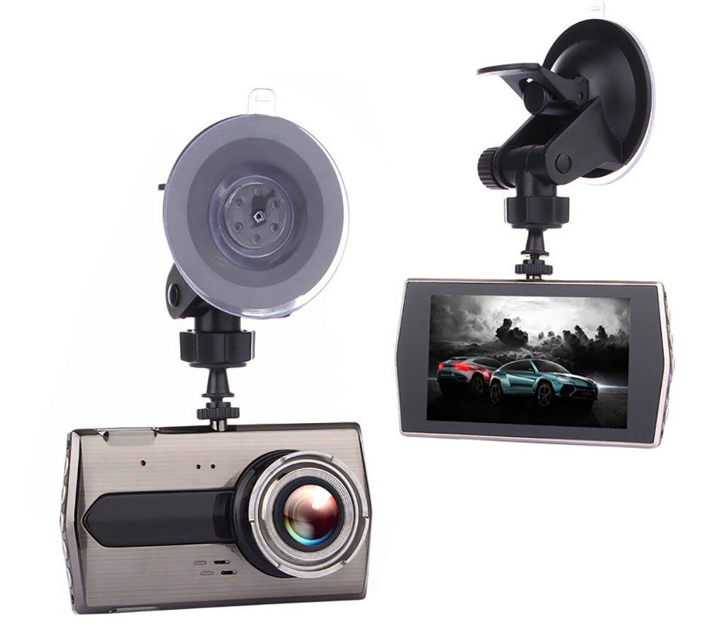 Car DVR 4.0 Full HD 1080P Dual Lens Rear View Dash Cam V