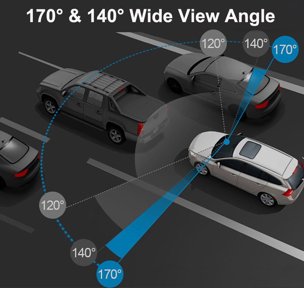 Car DVR Wi-Fi 1080P Full HD Dual Lens Rear View Dash Cam