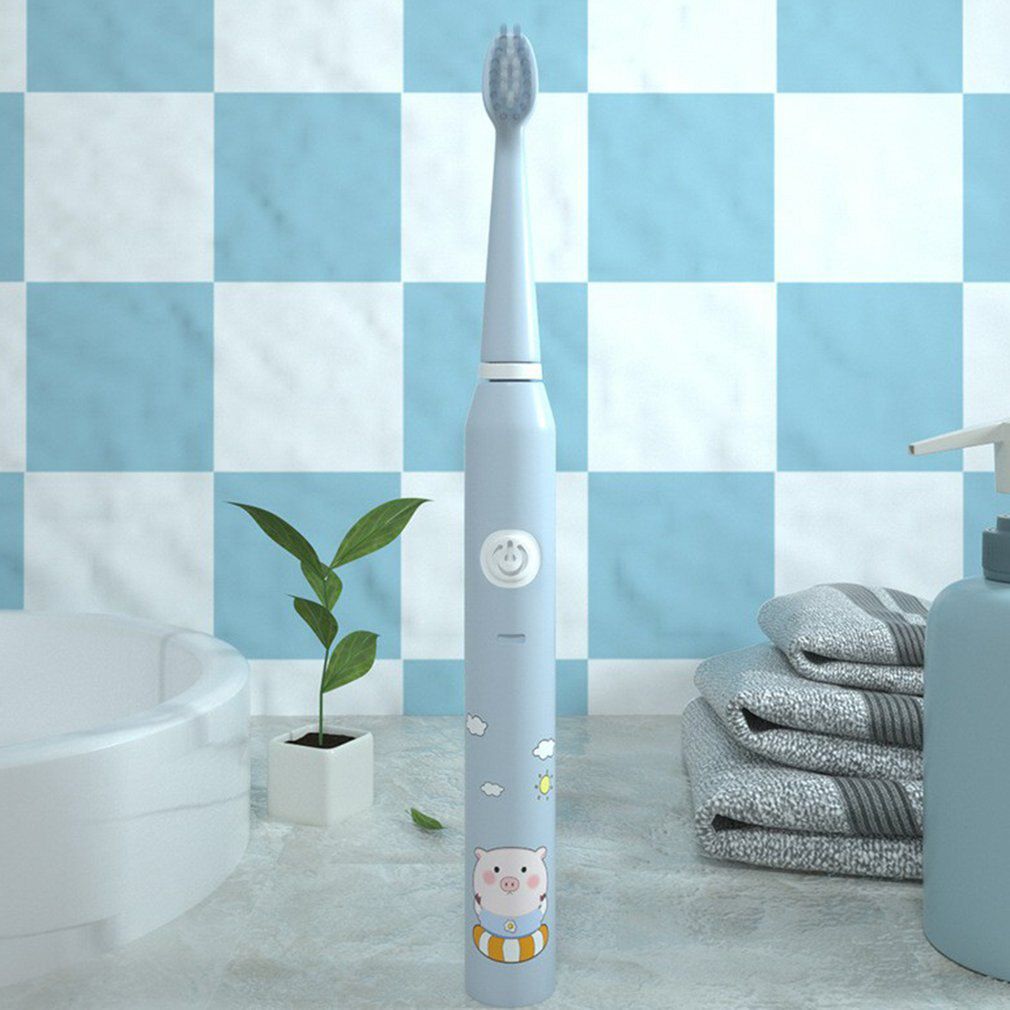 Children Sonic Electric Toothbrush Cartoon Pattern Elect