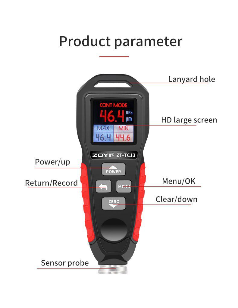 ZY-TC13 Coating Thickness Gauge