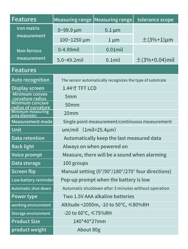 ZY-TC13 Coating Thickness Gauge