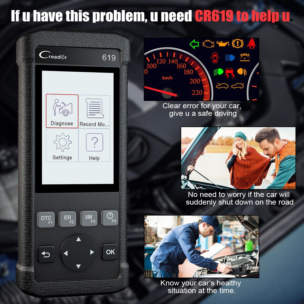 Launch CR619 OBD2 Scanner