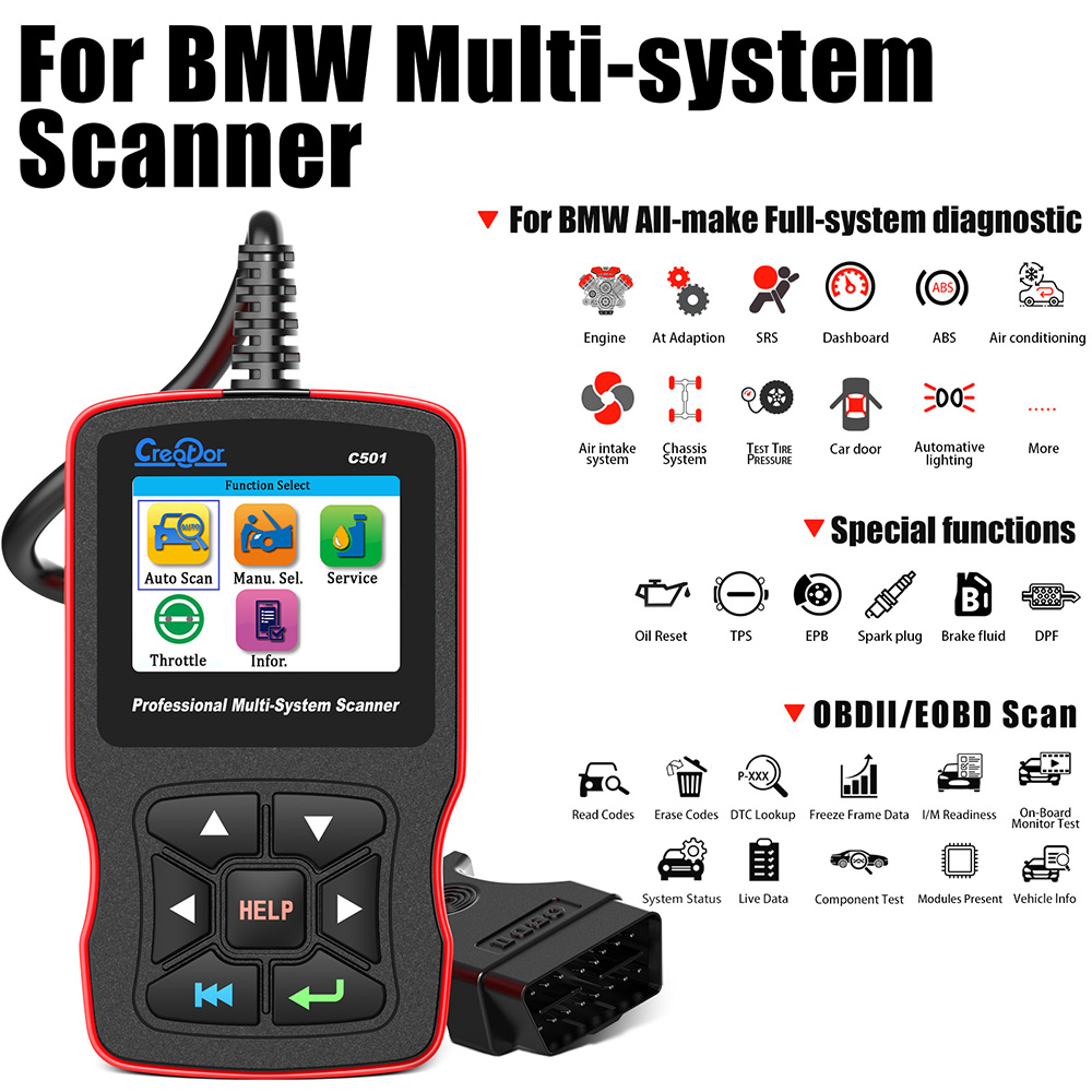 Creator C501 BMW & OBDII/EOBD Multi-System Scanner