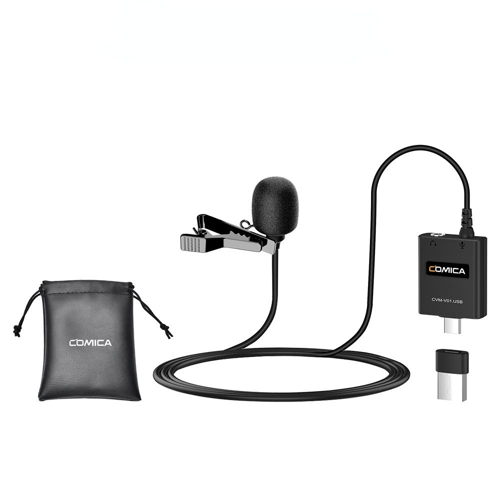 CVM-V01.USB Mini Smartphone Microphone Clip on Computer 