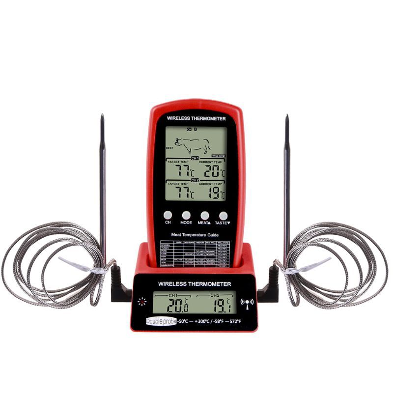 Digital BBQ Dual Probe Meat Thermometer