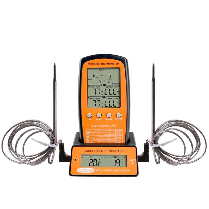 Digital BBQ Dual Probe Meat Thermometer