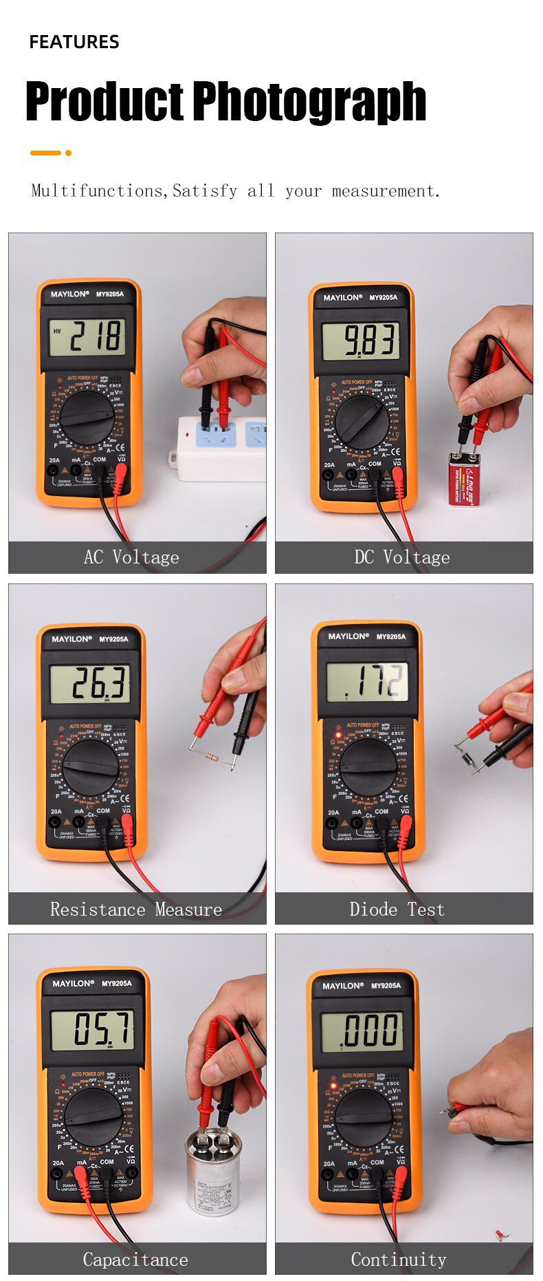 9205A Digital Multimeter