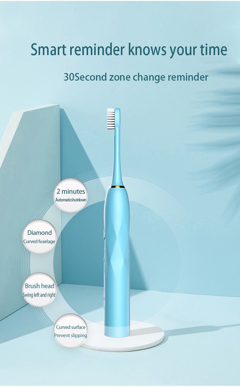 Electric Toothbrush Sonic 6-speed Adult Household Soft H