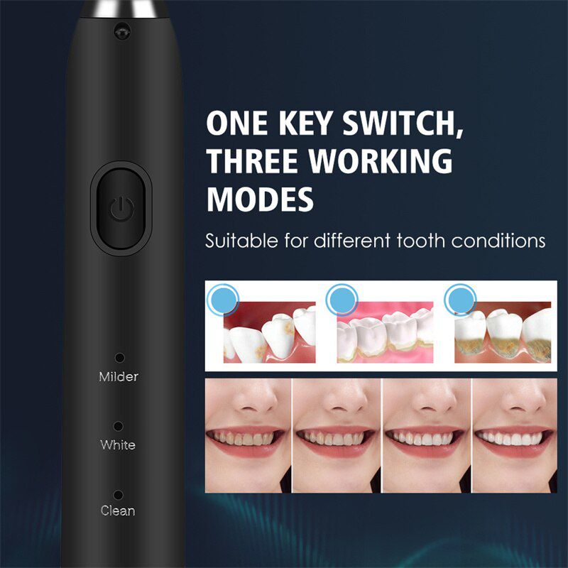 Electric Toothbrush Ultrasonic Teeth Cleaner 