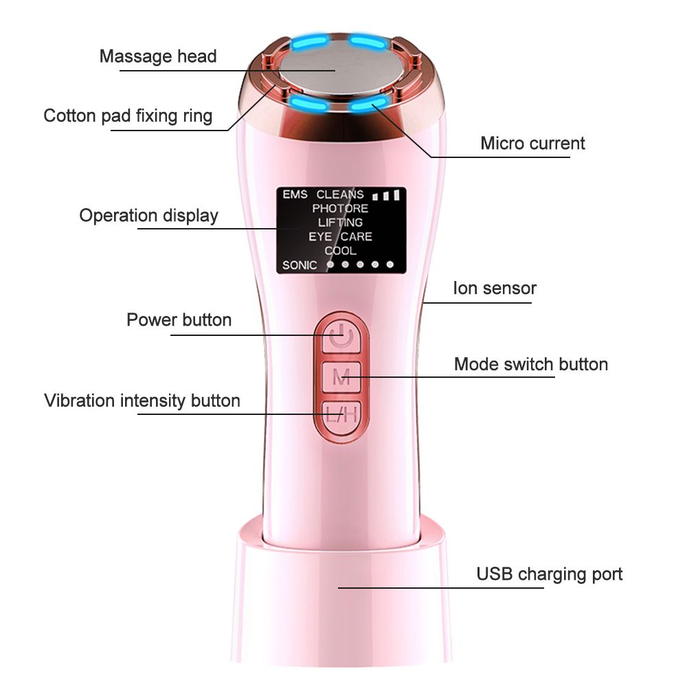 Hot Cool EMS Facial Lifting Massager 