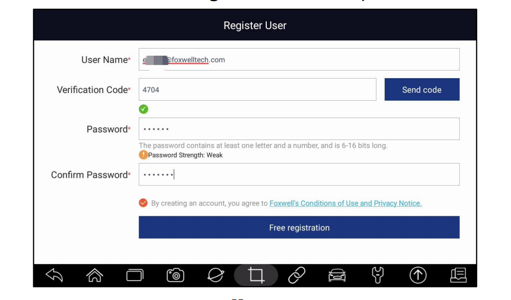 Foxwell GT60 Register 