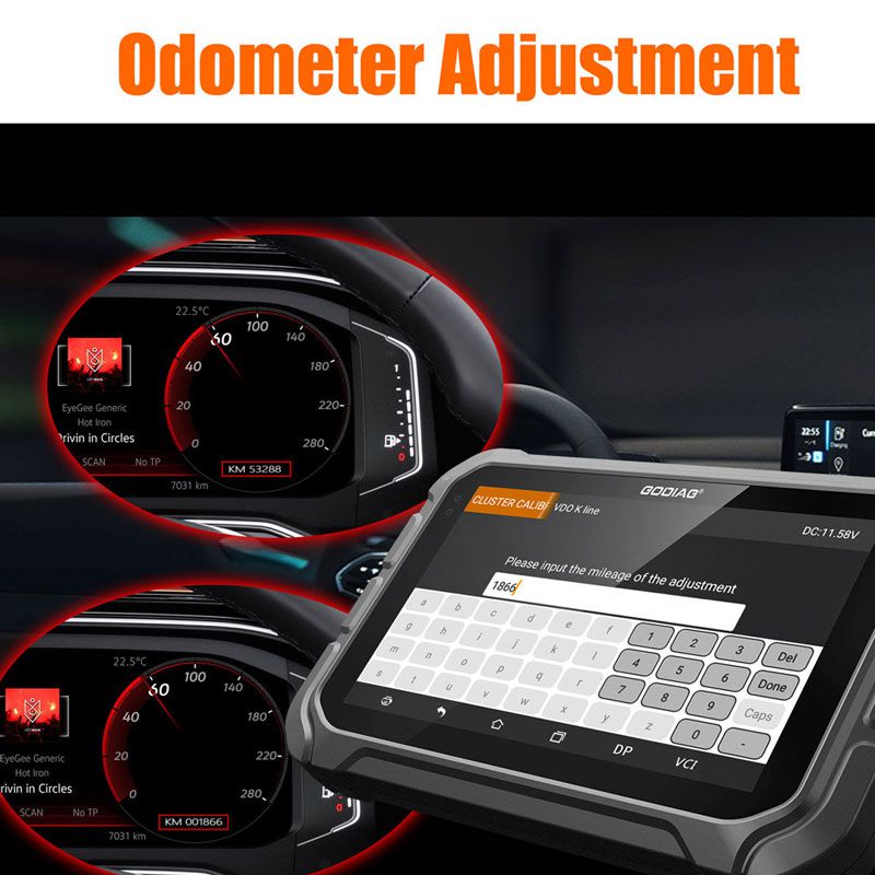 GODIAG ODOMASTER OBDII Mileage Correction Tool