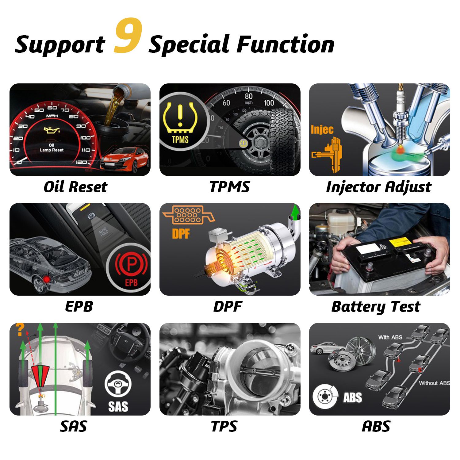 HUMZOR ND302 Full System OBD2 Scanner