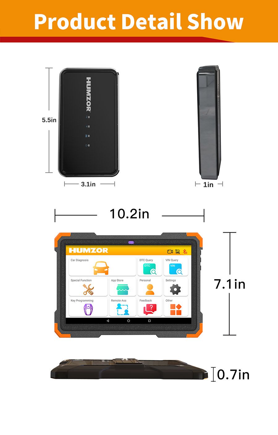 HUMZOR NEXZSYS NS366S Tablet