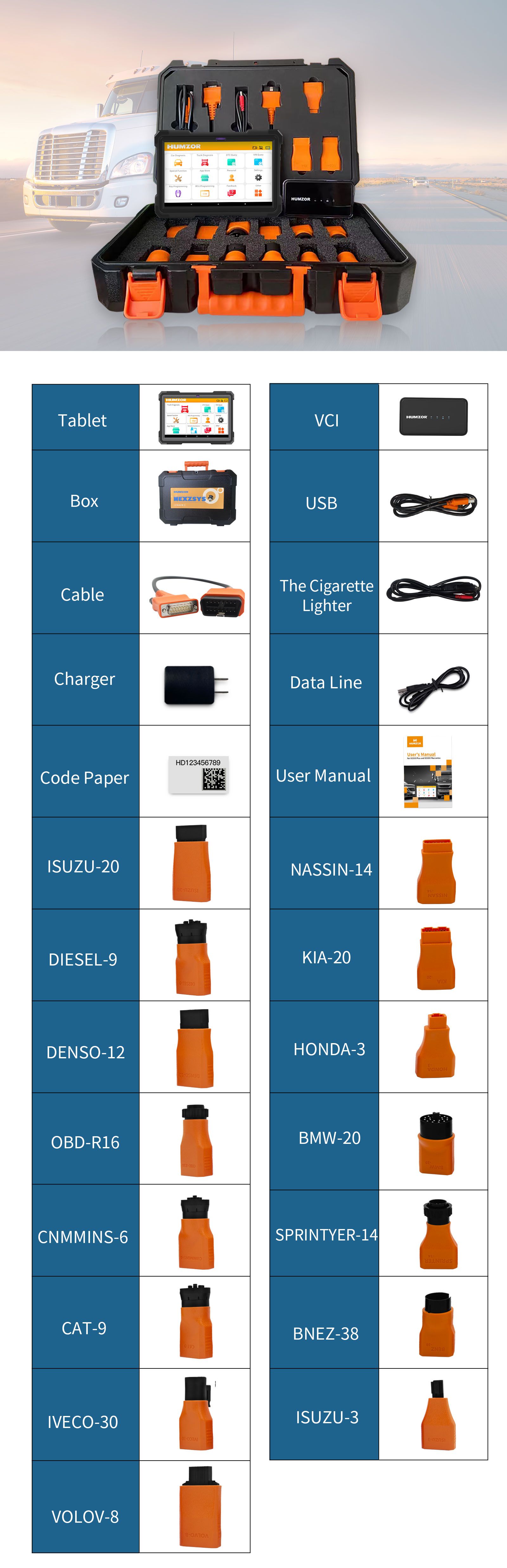 HUMZOR NS666S OBD2 Scanner