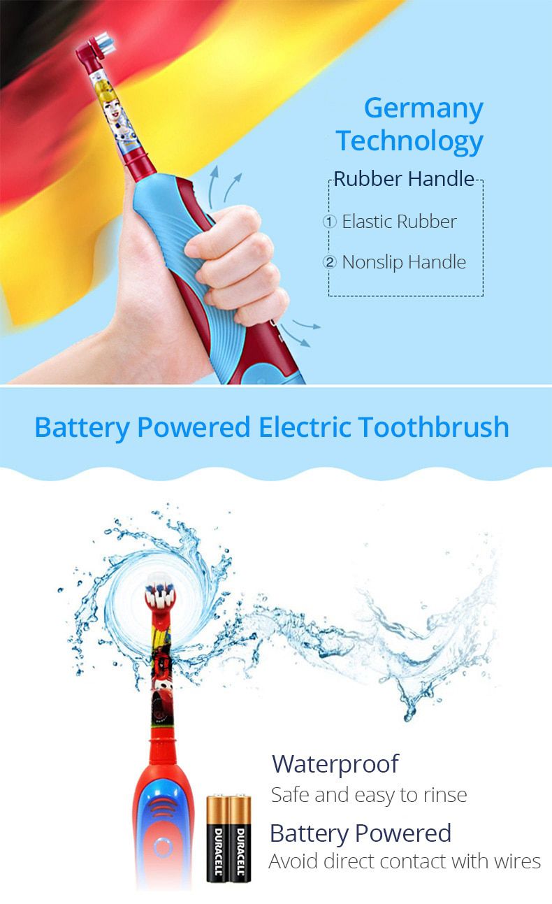 Kids Electric Toothbrush Soft Bristle 