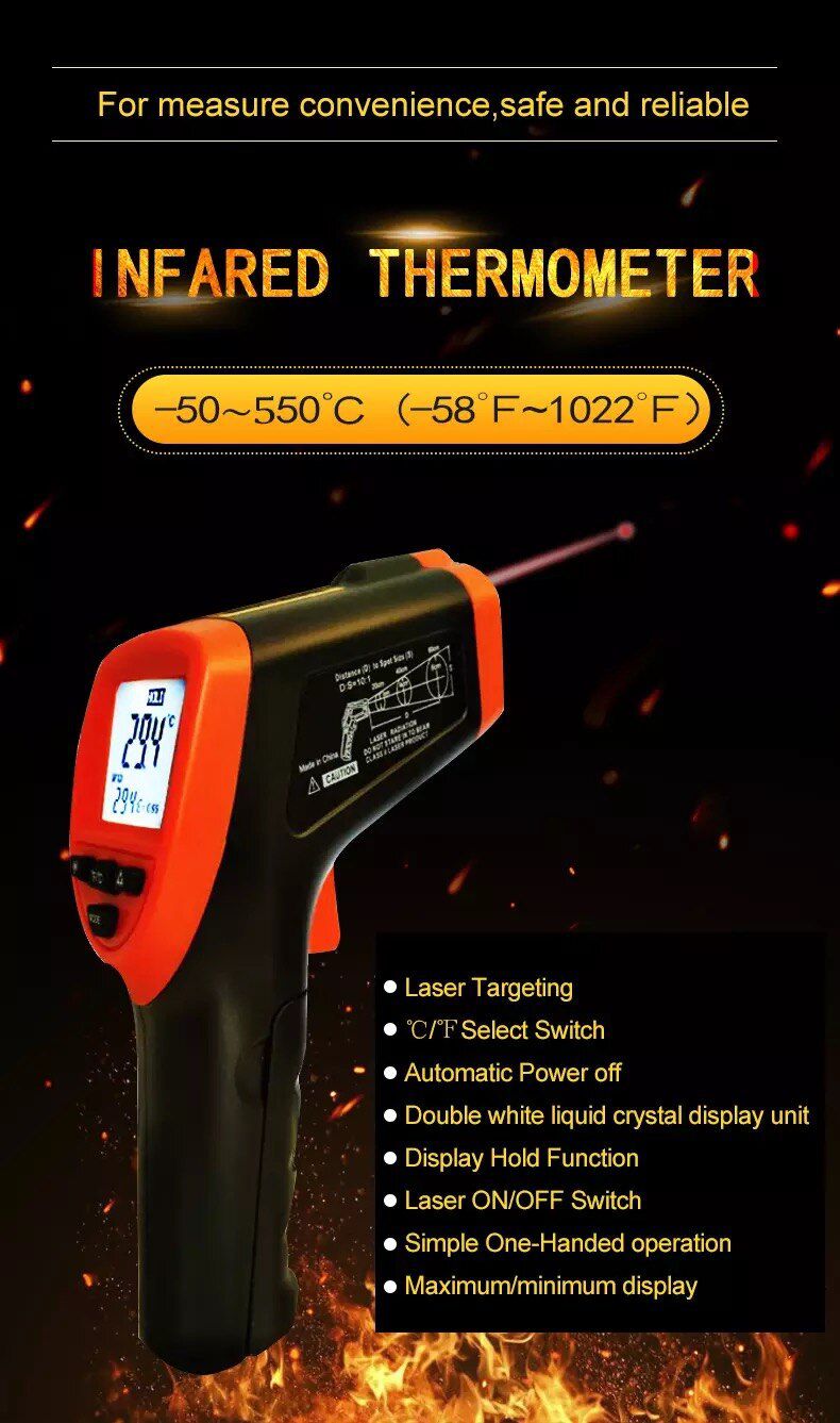 Laser Non-contact Digital Thermometer