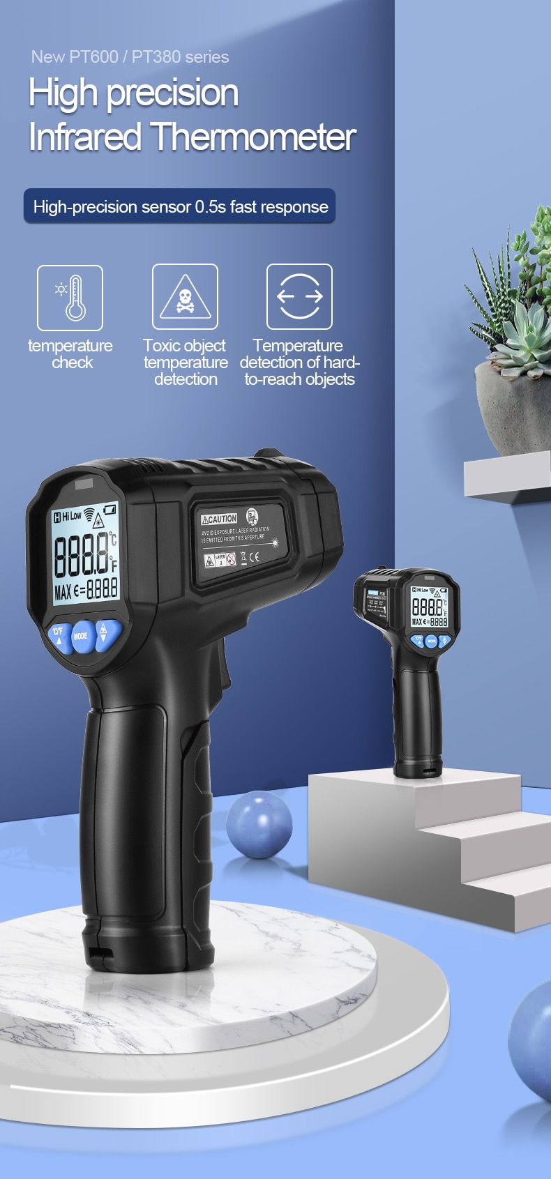 PT380&PT600 Laser Thermometer