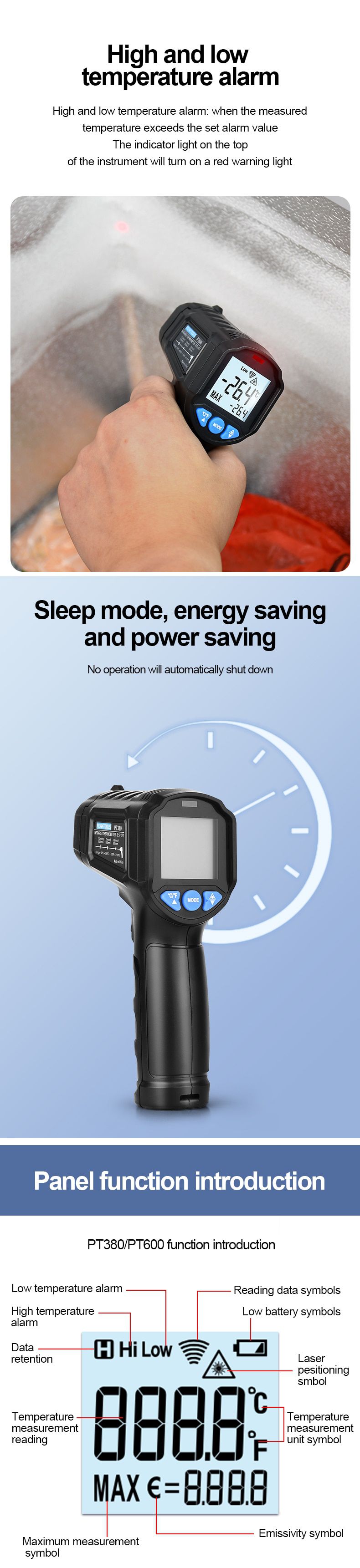 PT380&PT600 Laser Thermometer