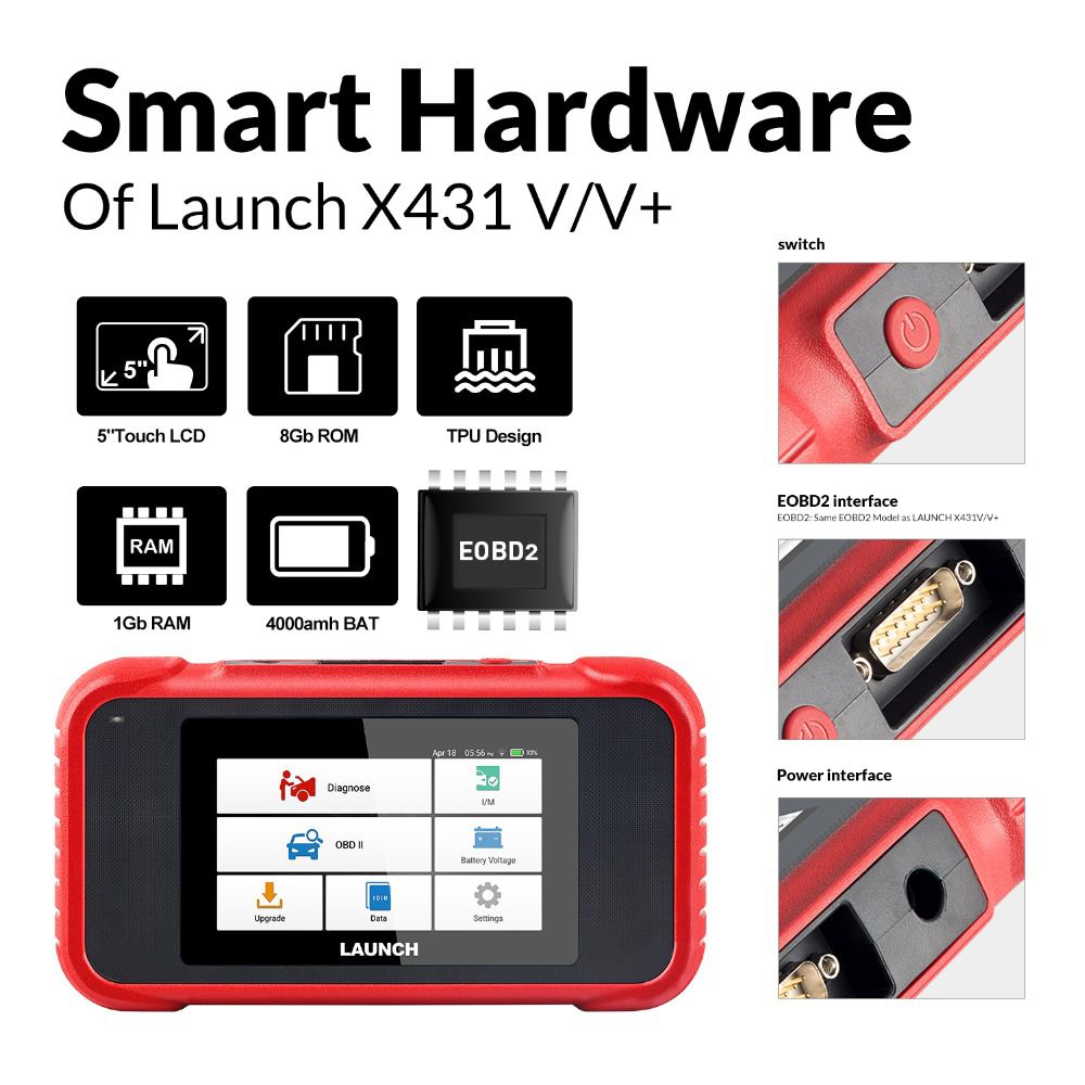 X431 CRP123E Hardware Display