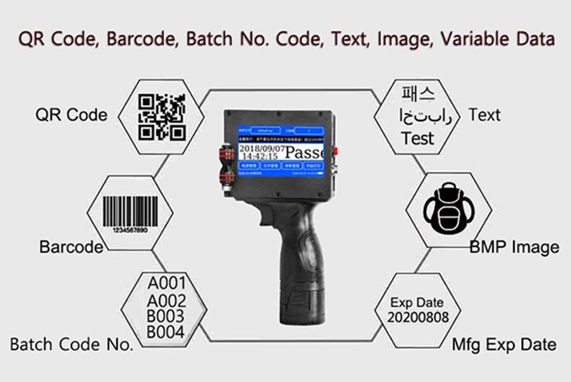 M3S LED Screen Touch-Screen Handheld Printer 