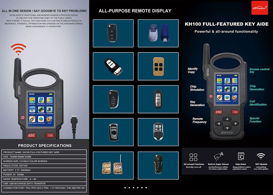 Lonsdor KH100+ Remote Key Programmer