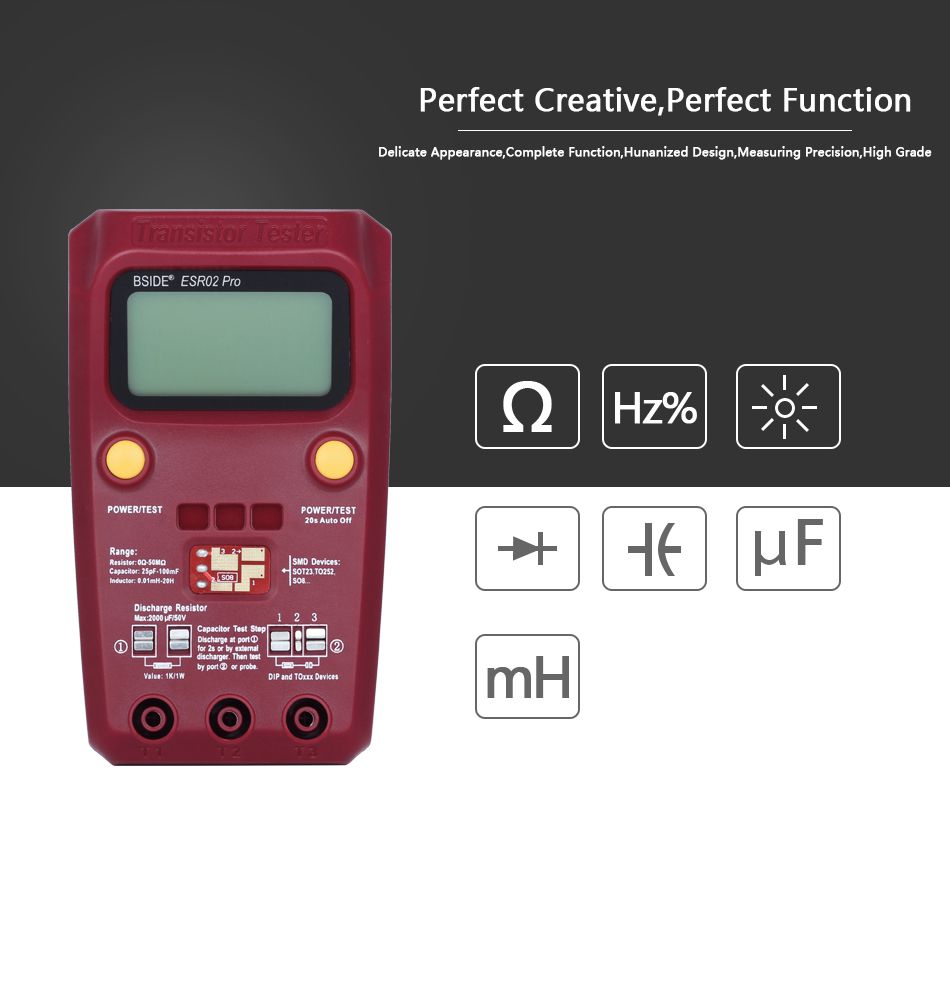 Multi-purpose Transistor ESR/SMD Tester