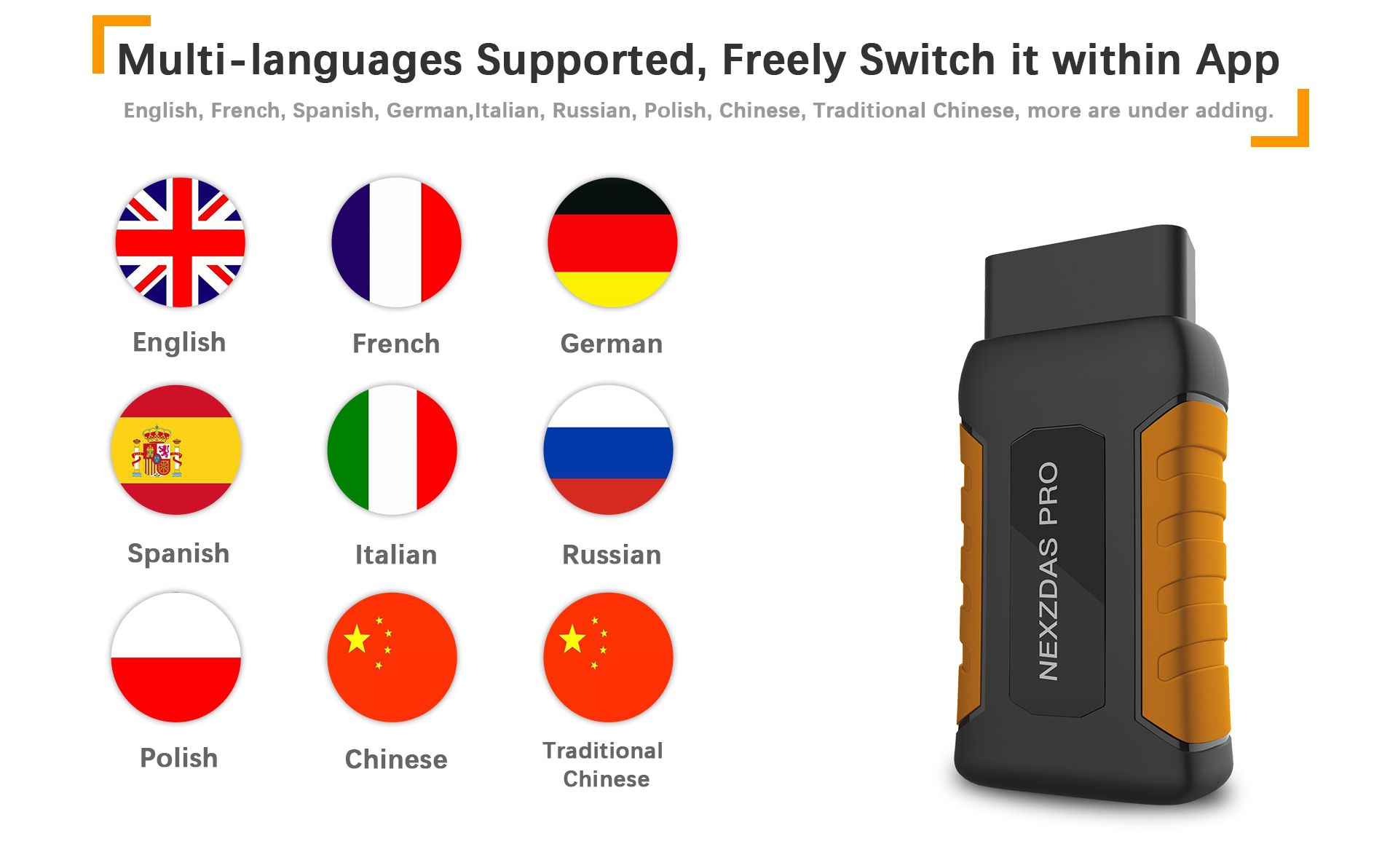 HUMZOR NexzDAS ND326 full system OBD2 Scanner