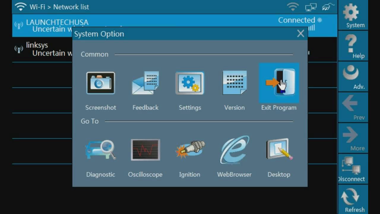 Launch X431 GDS Search and Connect to Network-3