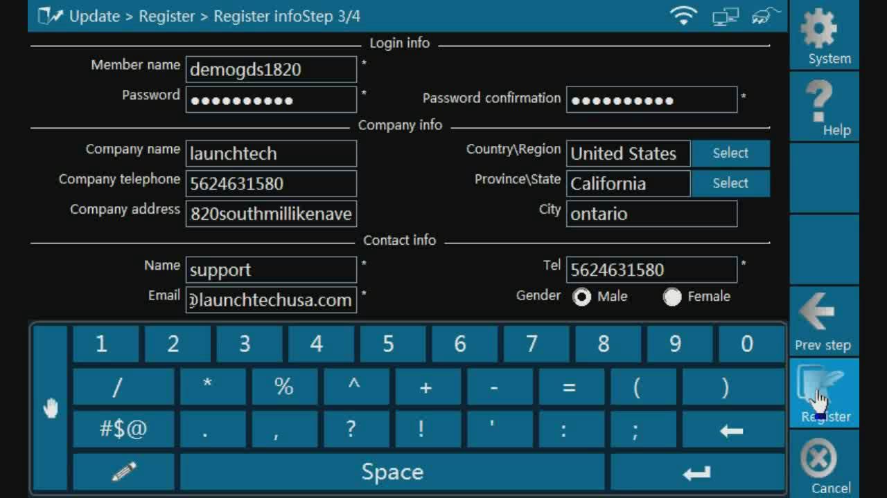 Launch X431 GDS Registration-3