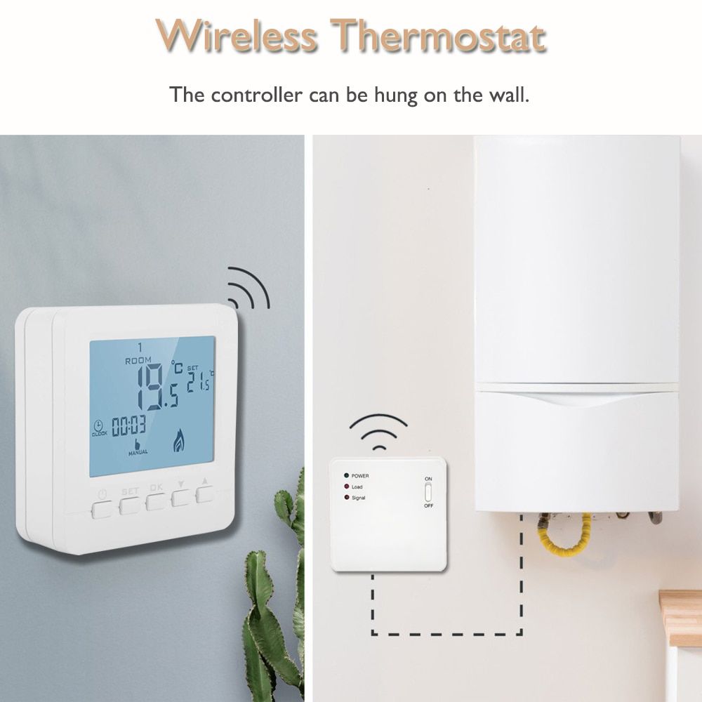 Smart Thermostat Wireless & RF Temperature Controller 