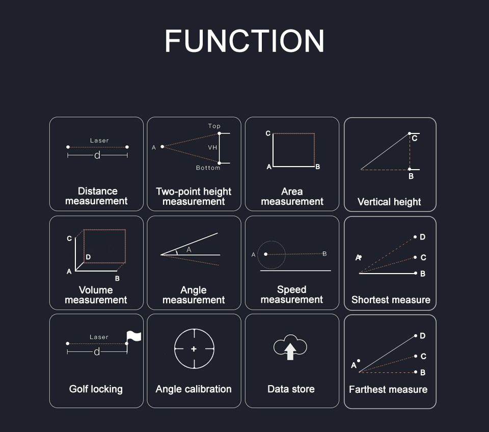 Telescope Laser Rangefinder 6x Laser Distance Meter