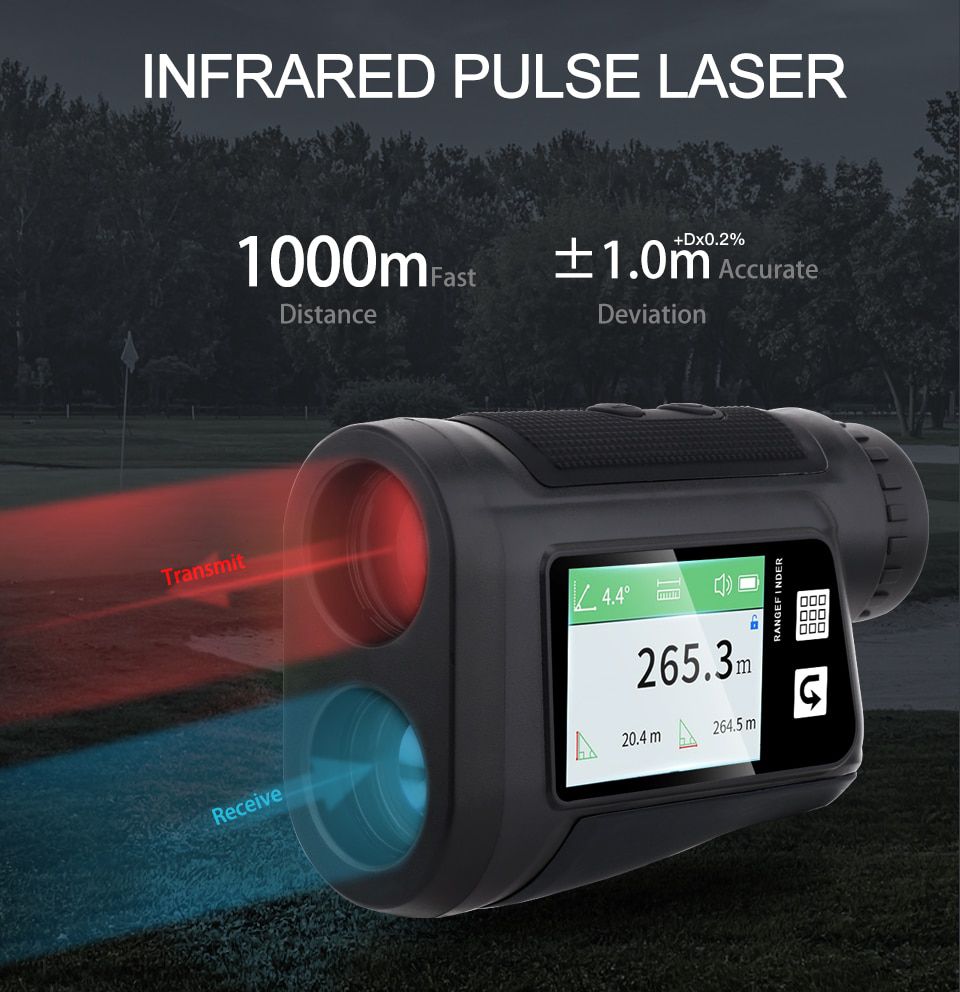 Telescope Laser Rangefinder 6x Laser Distance Meter