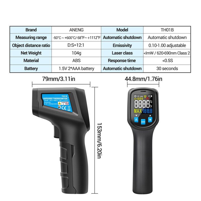 TH01B Digital infrared Thermometer