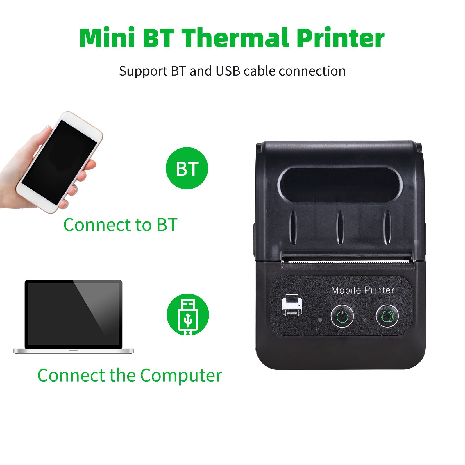 Portable Phone Thermal Receipt Printer 