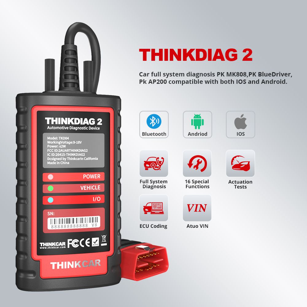 ThinkCar New ThinkDiag 2 ALL Car Brands Canfd protocol A