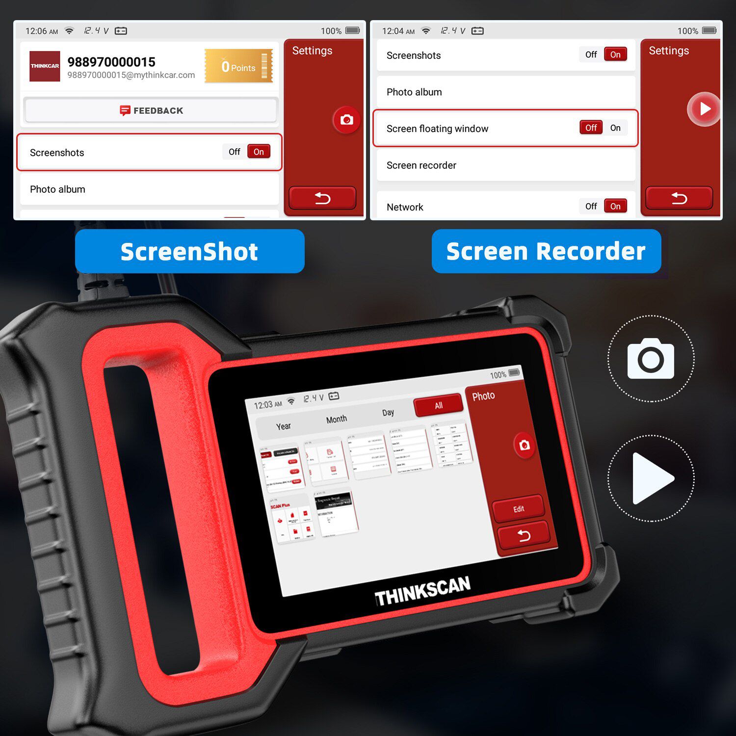 THINKCAR Thinkscan Plus S4 OBD2 Automotive Scanner