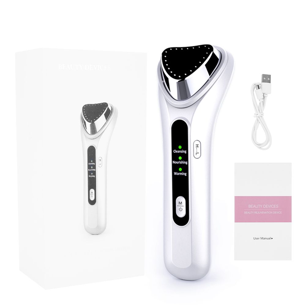 New Ultrasonic Warm Ion Importing Beauty Massager 