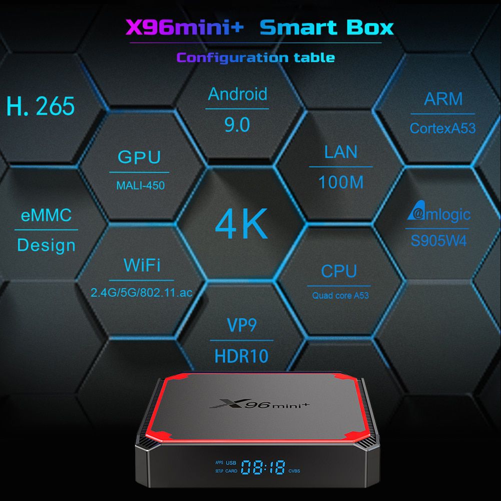 X96 Mini Smart TV Box WiFi Set Top Box Android 9.0 Mini 