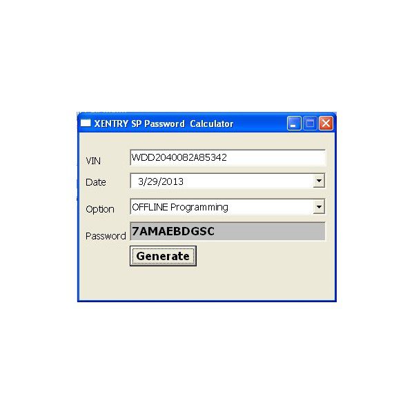 Xentry Special Function Password Keygen/Generator