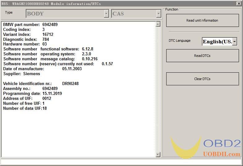 Xhorse VVDI BIMtool Pro Program E/F Chassis